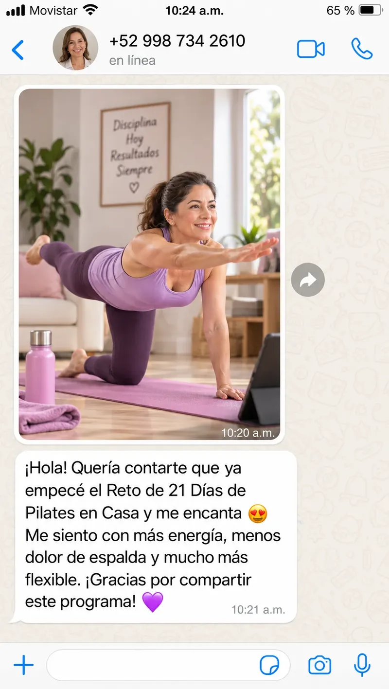 Comentario sobre el Reto de 21 Días de Pilates en Casa, imagen 1