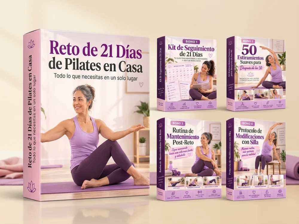 Material digital del Reto de 21 Días de Pilates en Casa